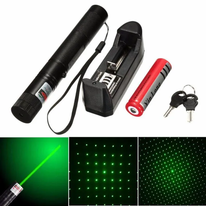 Green Laser Pointer – Rechargeable Adjustable Focus Professional Laser Light