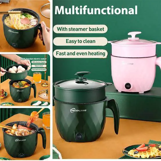 Multifunctional Mini Electric Rice Cooker | Non-Stick Cooking Pot | 1.8 L. Non-Stick Cooker